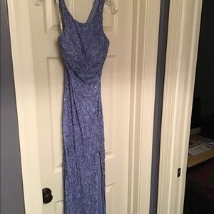 Sherri Hill beaded periwinkle prom dress. Size 6.